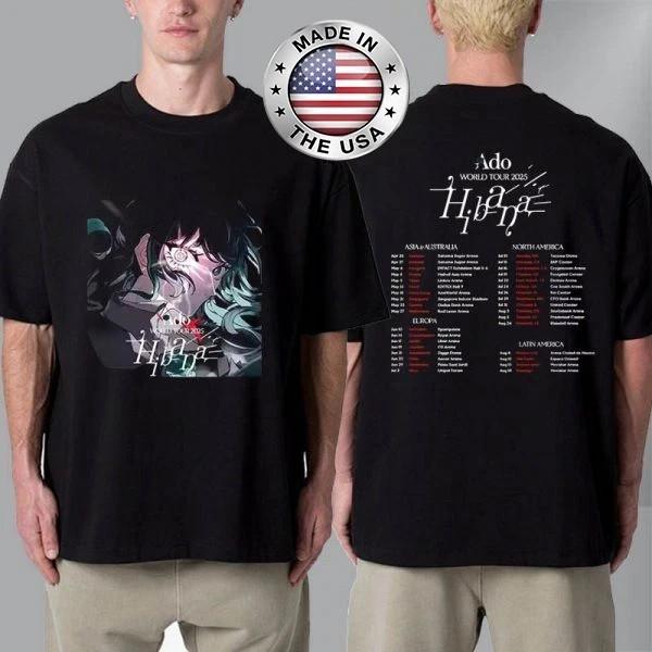 

NEW amp; HOT Ado The First World Tour 2025 Ado Wish Hibana Merch Schedule T-Shirt Unisex T-Shirt XXXL