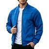 Men's Vintage Flight Jacket Color Baseball Collar Casual Outerwear
