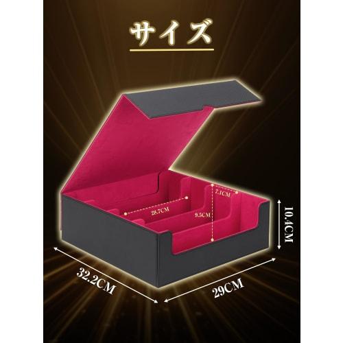[Guardian of Cards] Large Capacity Deck Case, Holds Over 3200 Trading Cards, PU Leather with Card Stoppers and Dividers, Compatible with Yu-Gi-Oh!, Po