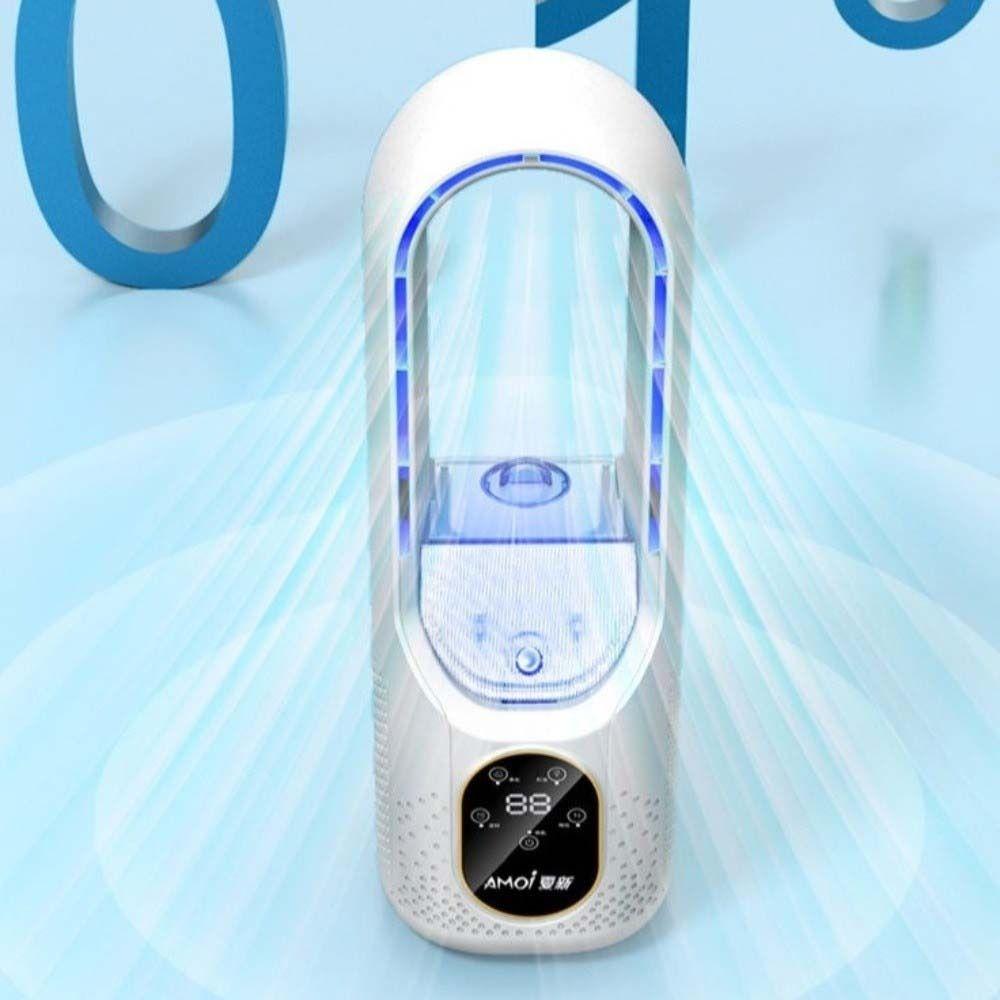 6 Speeds Bladeless Misting Fan Water Mist Atomization Desktop Cooling Fan Desktop Use