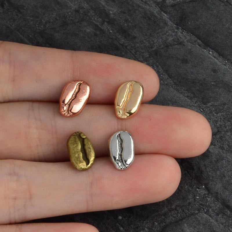 4Colors Punk Style Coffee Bean Brooch Pin Jacket Clothing Badge Backpack Accessories 1pc