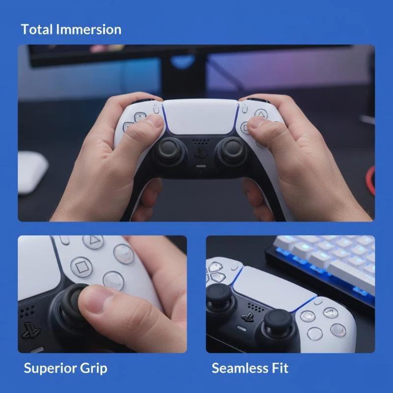 6 Pcs Game Controller Joystick Cap Replacement Parts Anti-Loosening Reinforced And Stable
