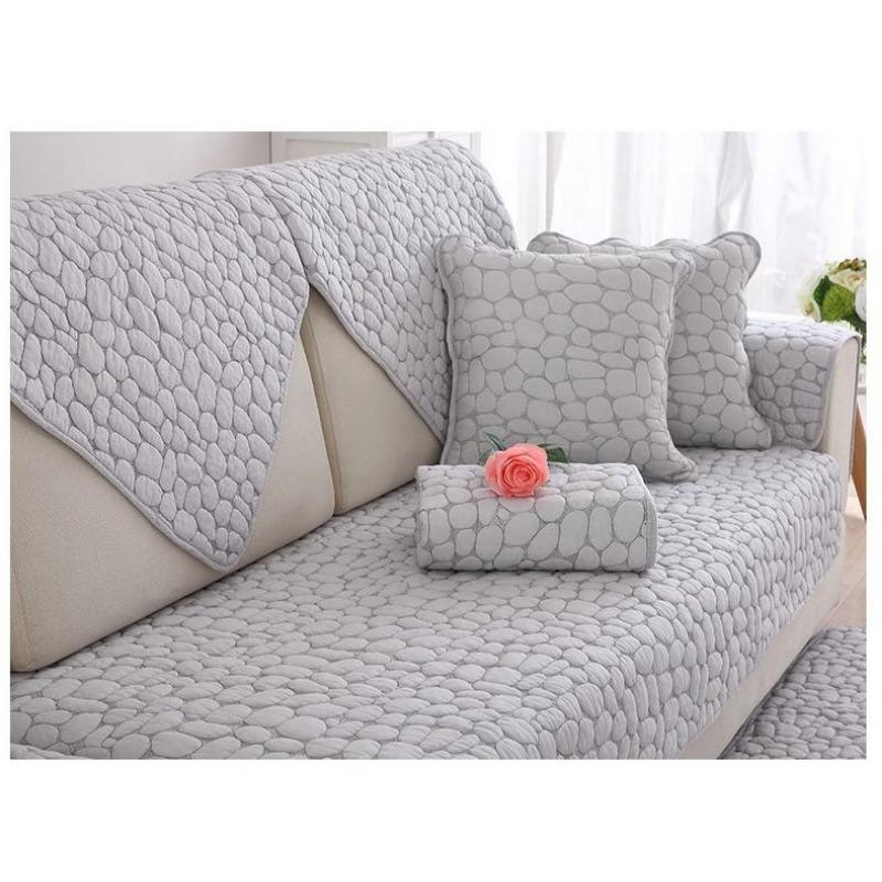 Husă de canapea modernă minimalistă antiderapantă Bumbac Țesătură grafică 3D Față de pernă Prosop pentru brațul canapelei Patru sezoane Pernă de spălat Acasă