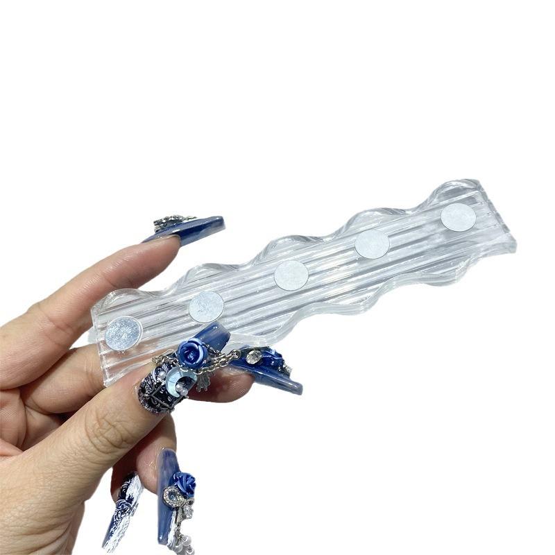 

Универсальная подставка для демонстрации и подставка для пальцев для практики маникюра Iridescent Large Wave