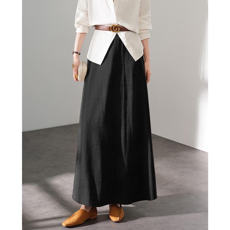 TERRE BLEUE Women's Hepburn High-Waist A-Line Skirt