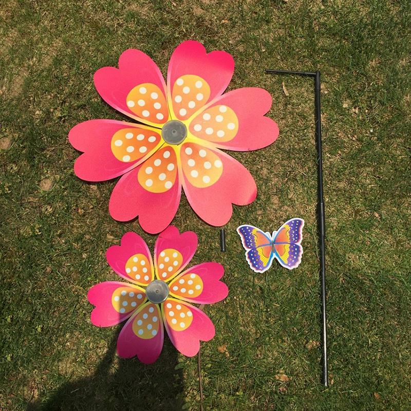 

1 шт. Ветряная мельница-вертушка в виде бабочки, разноцветная, с пайетками, для кемпинга, пикника, украшения дома и сада