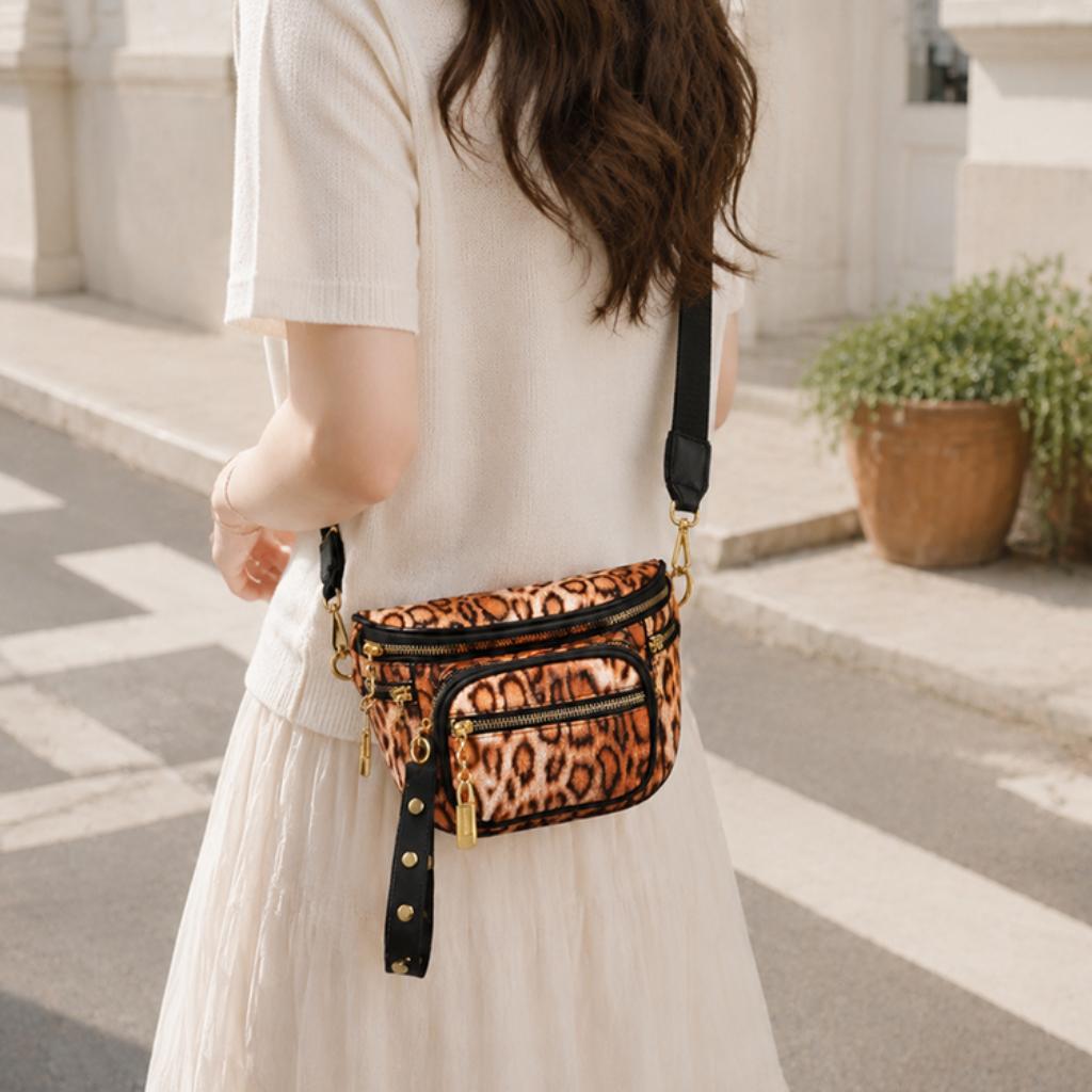 Sac à Bandoulière Femme PU Multi Compartiments Bandoulière Réglable Quotidien