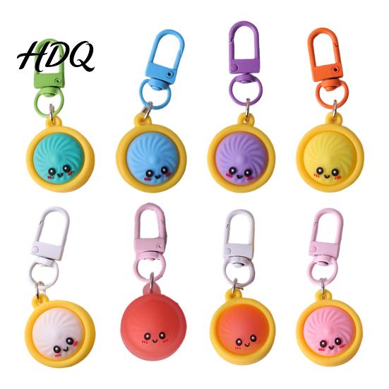 Dumpling Keychain Mini Pendant 6/8/10Pcs Soft Cartoon Snack Lightweight Accessories for Backpacks Keys Bags