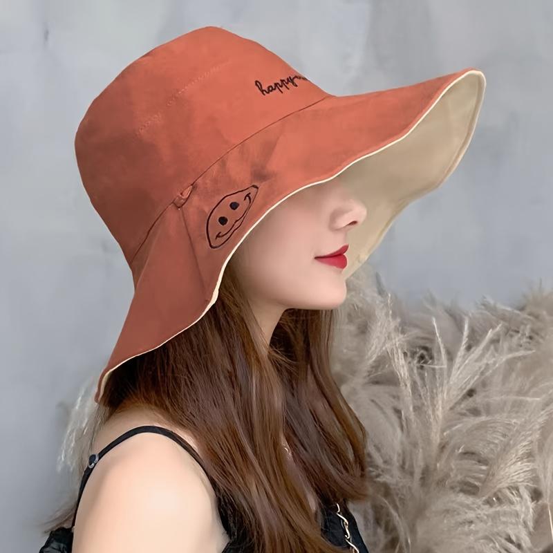 Big brimmed hat female Korean version of the Japanese all-match travel sun hat tide big edge cover face fisherman hat summer