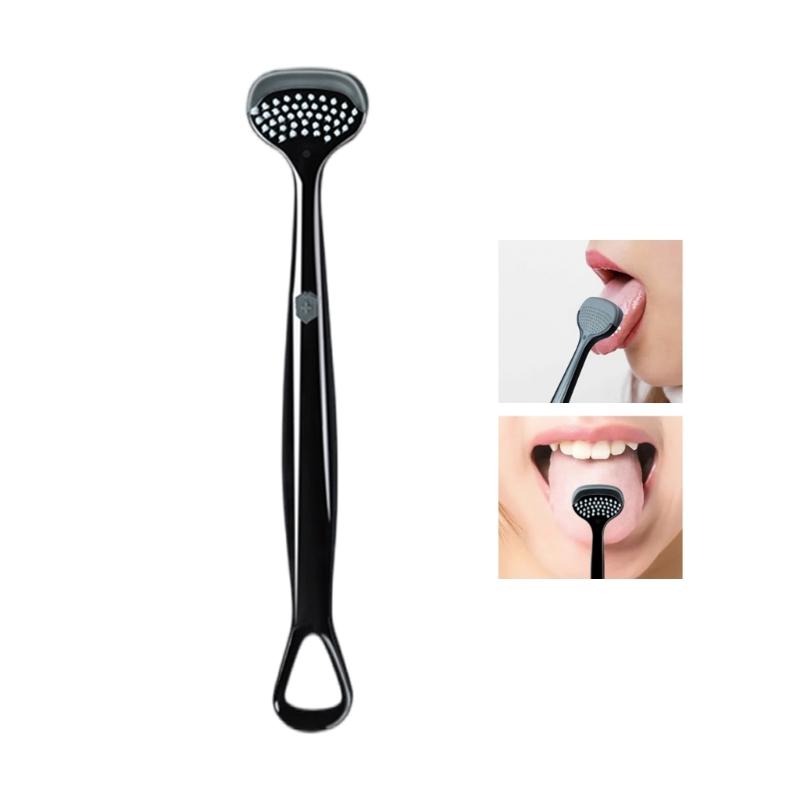 Soft Bristles Tongue Brush For Gentle Mouth Care Soft Bristles Tongue Scraper Suitable For Home Office Or Travel Use