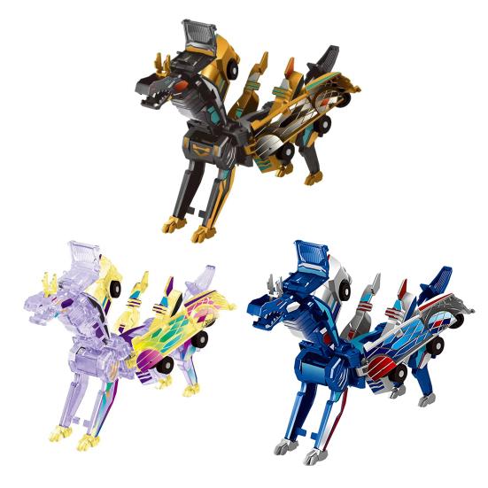 Transformable Flying Dragon Car Toy Collision Deformation Educational 2-In-1 Mini Transforming Dragon Vehicle Toy Toddlers Boys Girls Birthday Gift