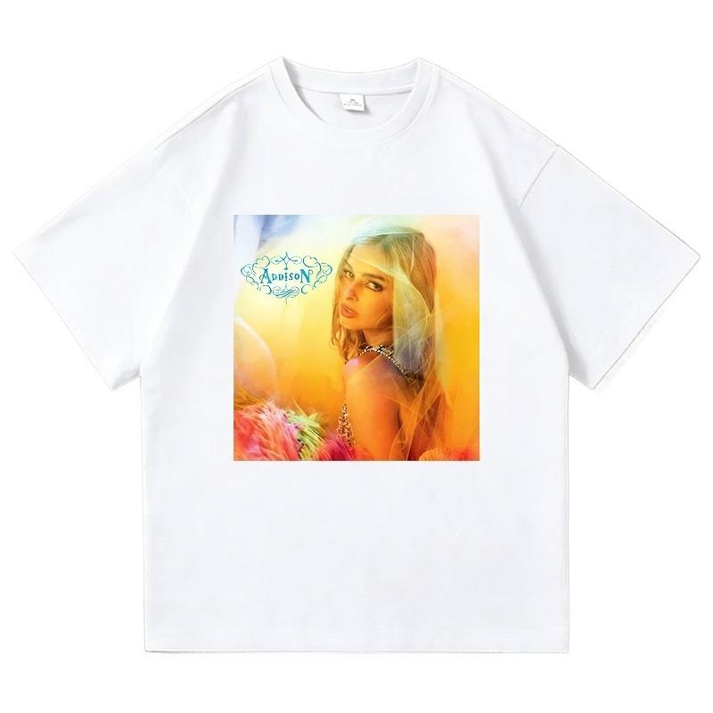 New Album T-shirt for Men's 100% Cotton Casual Summer Oversized Harajuku Fitness Breathable Absorbent Durable Style Tees Shirt