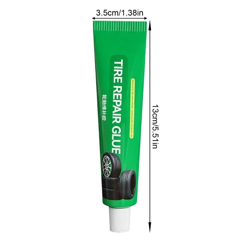 Tire Repair Glues Tubes 2 Pack Rubber-Based for Cars Motorcycles and Electric Bikes, Sidewall Care and Crack Touch Up for Tire Upkeep