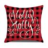 Cartoon Printed Linen Pillow Cover Home Christmas Series Sofa Cushion Cover Cushion Cover