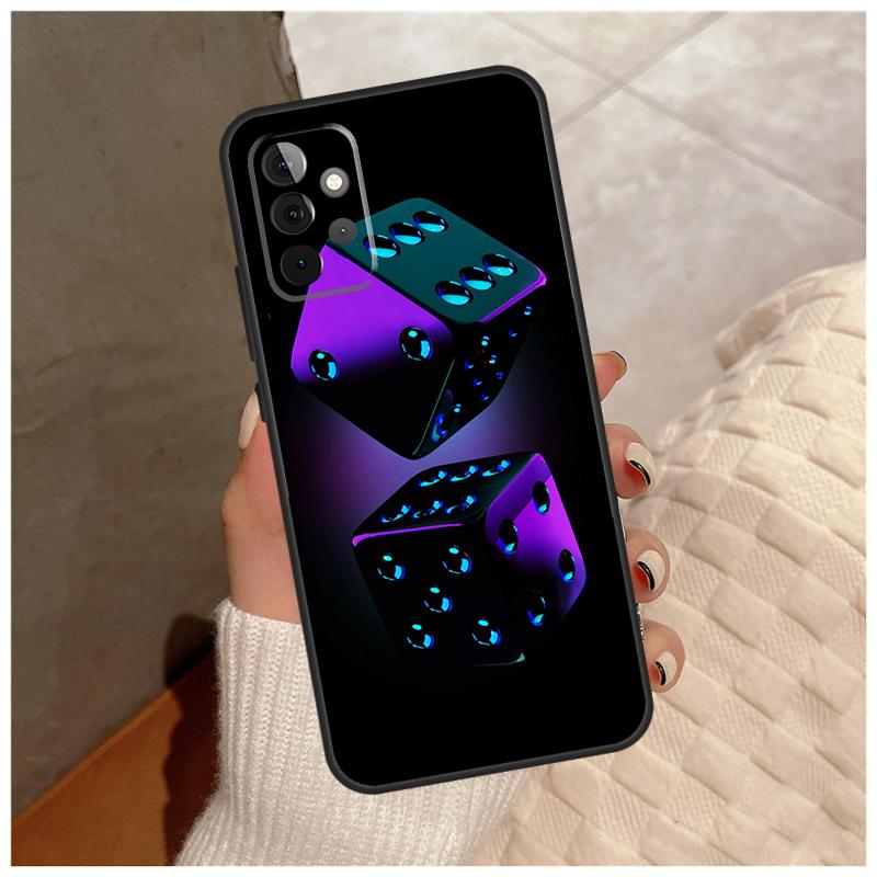 Dices Poker Casino For Samsung Galaxy A36 A56 A16 A26 A06 A52 A53 A33 A13 A34 A54 A14 A15 A35 A55 A22 A32 Case