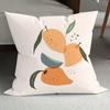 Home Decor Tropical Leaves & Fruits Patterned Pillow Covers Pattern Cushion Cover Suitable For Sofa Bedroom Car Pillow Cover