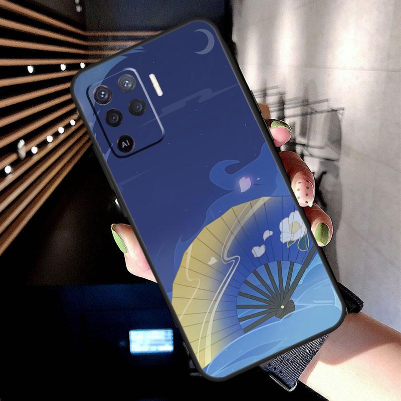 Genshin Impact Kamisato Ayaka Case For Oppo A17 A57 A77 A76 A16 A96 A18 A60 A80 A40 A38 A58 A78 A98 A94 A74 A54 A15 A5 Pro