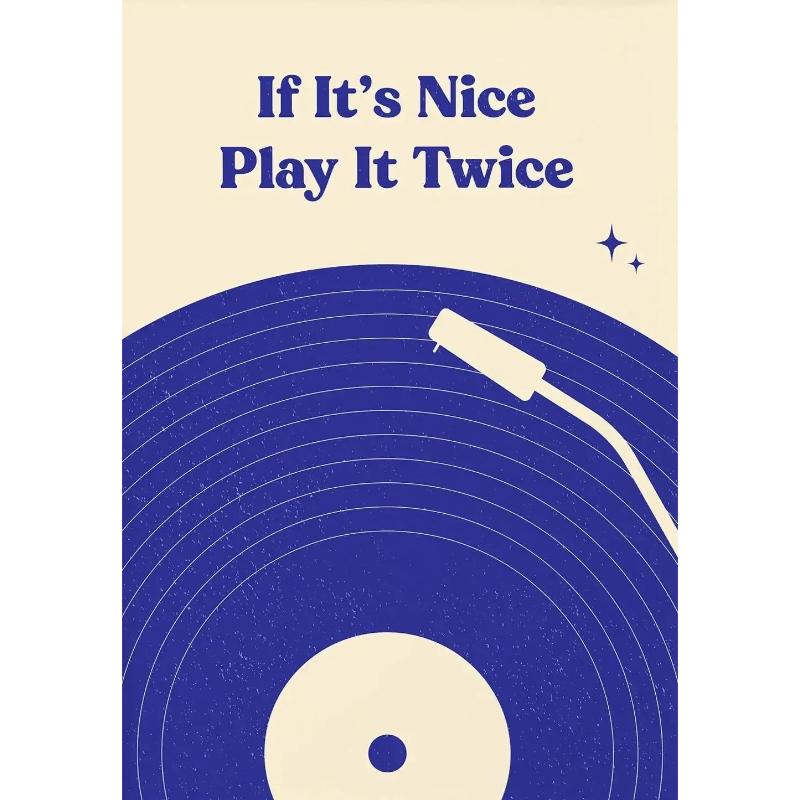 Retro Record Poster Print Mid Century Music Minimal Pastel Canvas Poster Colorful Wall Art Minimalist Room Home Decor