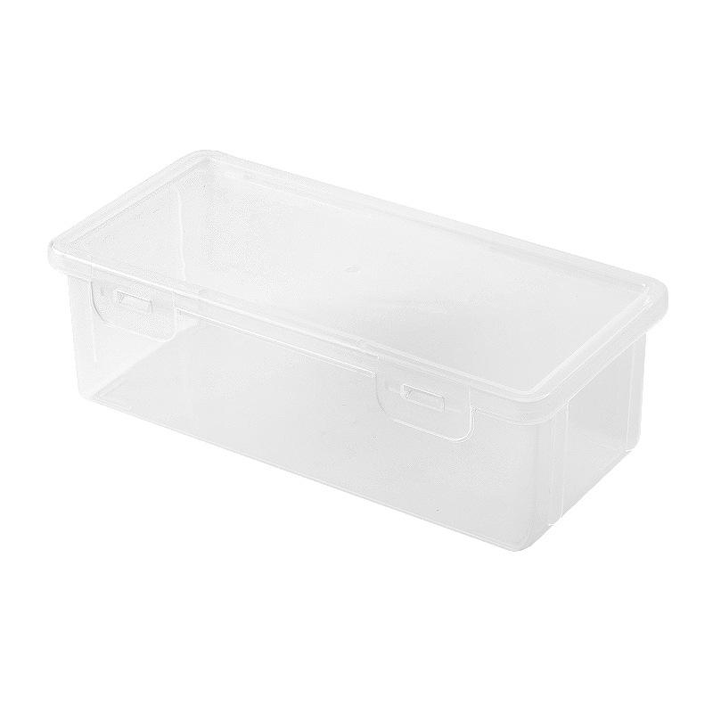 Transparent Plastic Stationery Box for Kids - Large Capacity for Crayons, Paintbrushes, Pencils