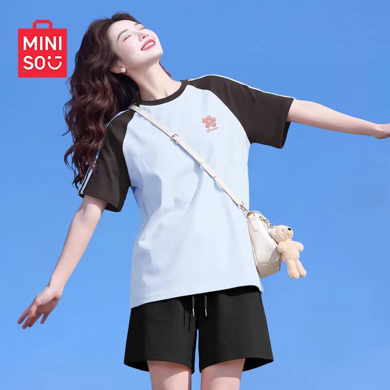 MINISO Women's Pure Cotton Short Sleeve T-shirt