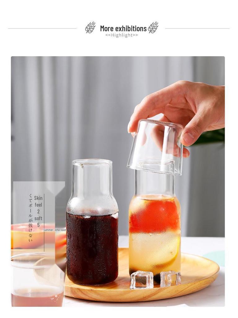 Japanese Transparent Glass Cup for Brewing Tea or Cold Drinks