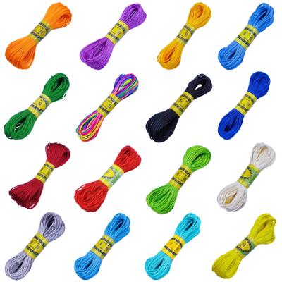 20m 2mm Snur de nailon Fabricarea de bijuterii Colier Linie de frânghie Brățară cu margele colorate Ață Accesorii DIY
