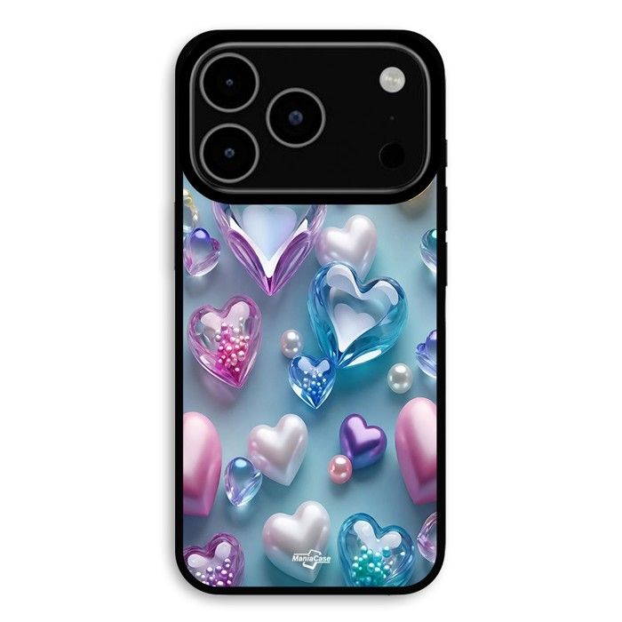 Coque Pour iPhone 17 Pro Max coeurs colorés Maniacase