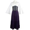 Ages Cosplay Middle Clothing Belted Dress Party Dresses Polyester Women Retro