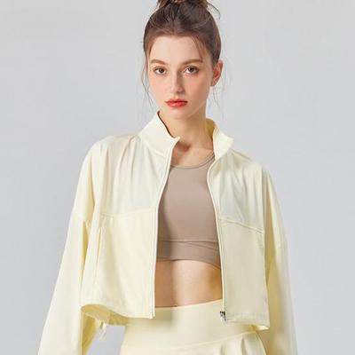 Stojáček Kapsy Chladivý pocit Ochrana proti slunci UV Ochrana Dámská outdoorová sportovní fitness bunda Volný střih Prodyšné Ležérní topy