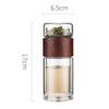Glass Water Cup  Practical Water Bottle Plastic Leak-proof Drinking Cup  High Borosilicate Glass Tea Drink Bottle