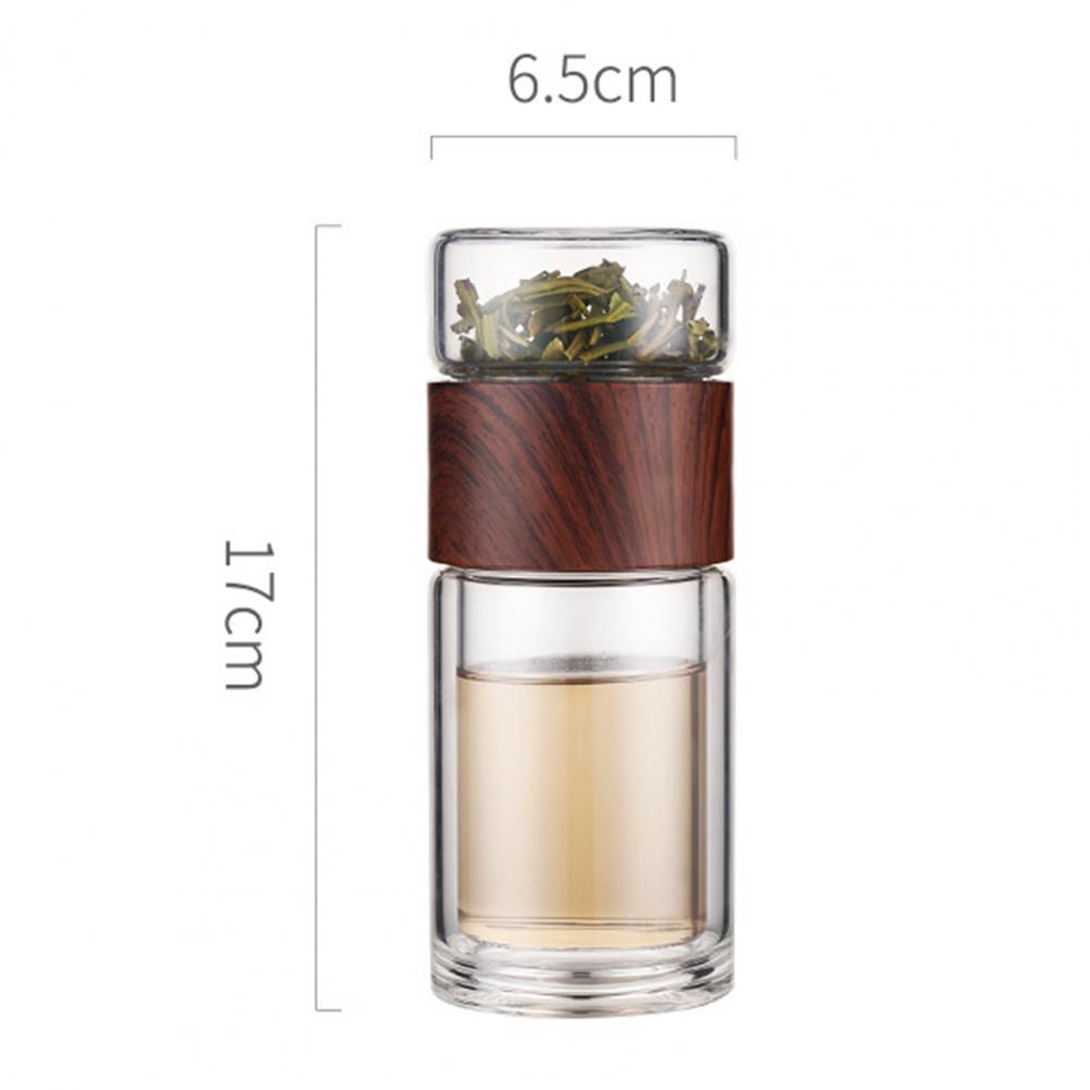 Glass Water Cup Practical Water Bottle Plastic Leak-proof Drinking Cup High Borosilicate Glass Tea Drink Bottle