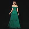 Elegant Mesh Tube Top Evening Dress - New French Style Celebrity Design