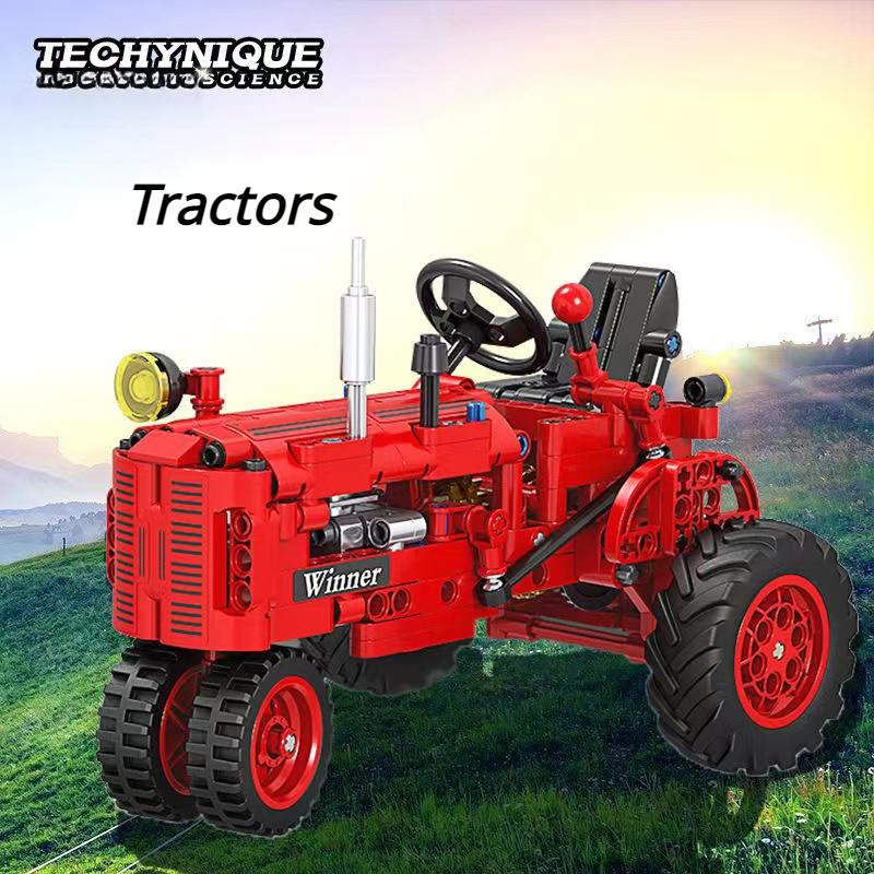 Tractor Building Blocks Toy, Educational Assembled Building Block Toy Model, The Perfect Gift for Christmas, Halloween, Thanksgiving!