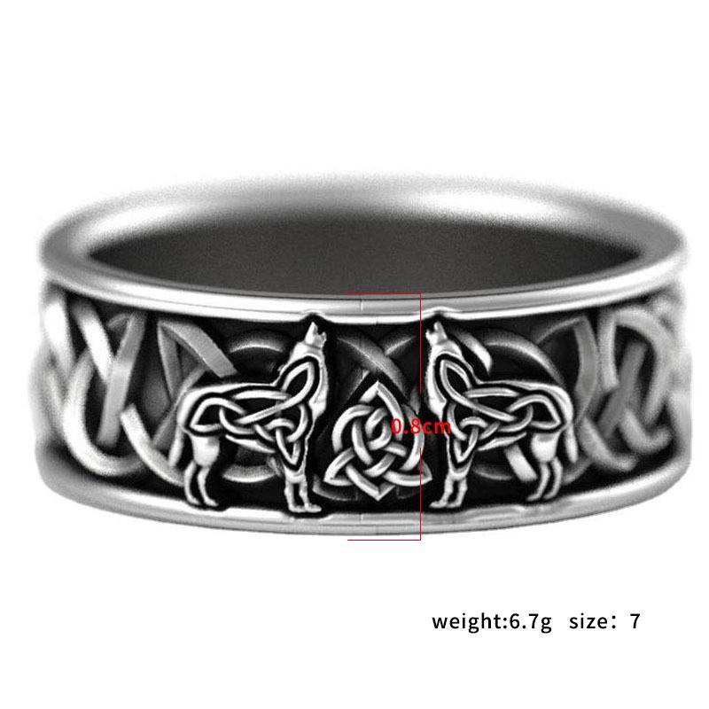 Classic Domineering Wolf Head Hipster Men S Ring Temperament Ring no. 6