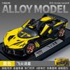 Boys Pull Back Toy Car Model With Sound And Light Openable Doors Sports Car Pickup Suv
