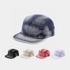 American Retro Street Trendy Brand Hip-hop Hat Men's and Women's Casual Tie-dye Old Flat-brimmed Hat Washed Denim Casual Hat