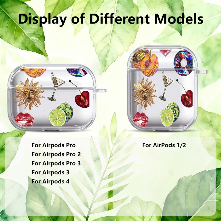Autocollants Mode Coques Transparentes pour Écouteurs Coque Pour Airpods Pro Pro3 3 2 Pro2 4 1
