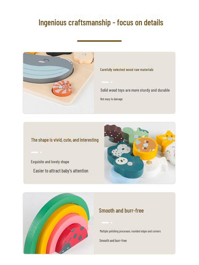 Cross-Border Animal Balance Stacking & Shape Recognition Puzzle Toy