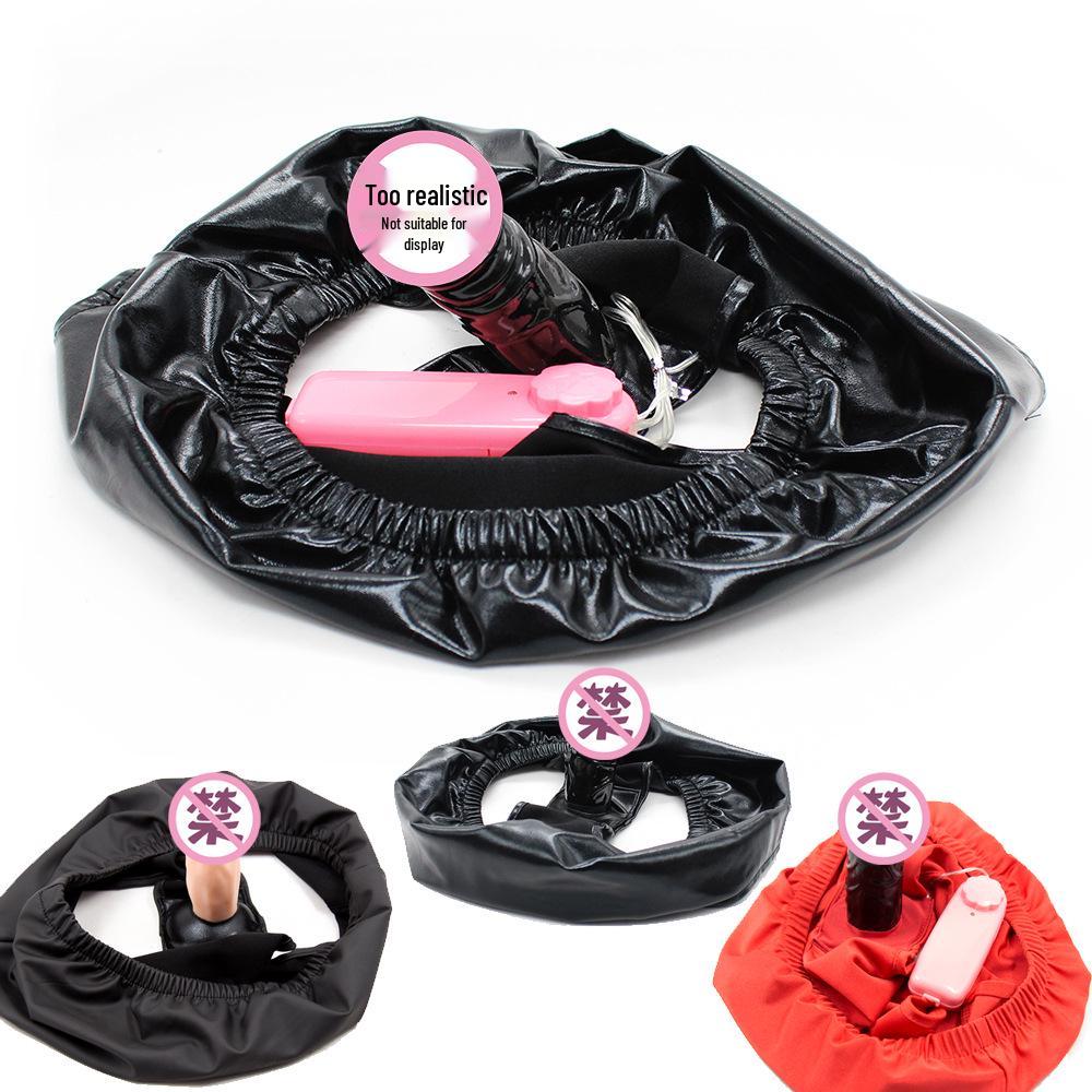 Wearable Vibrating Dildo Panties with Leather Pants for Women
