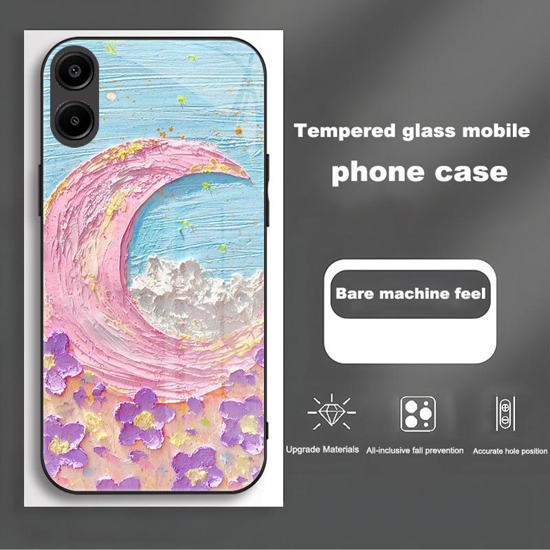 Shockproof Tempered Glass Case For Samsung Galaxy A56 A36 A26 A16 A06 5G Phone Back Cover Luxury Shell Coque Full Lens Protector