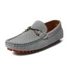 British Style Small Leather Shoes Large Size Lazy Shoes Summer and Autumn Breathable Hollow Doudou Shoes
