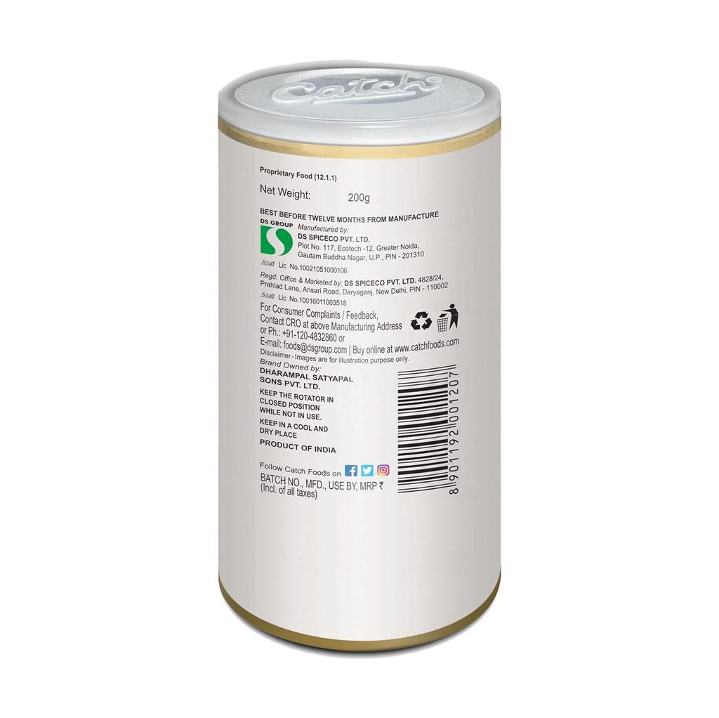 Catch Sprinkles Black Salt 200g Smart Tabletop Dispenser for Salads Fruits and Chaats Seasoning Enhancer