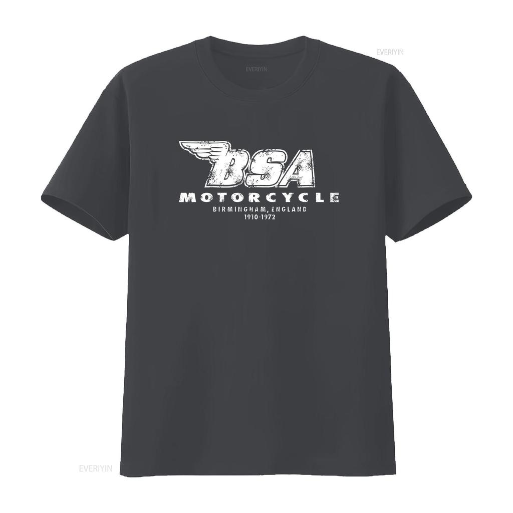Vintage BSA Motorcycle T Shirt Artwork Cafe Racer Motorcycles Retro Style Birmingham England 1910 1972 Design vintage Washed
