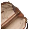 Michael Kors Christina Gold Metal Logo Cow Leather and Artificial Leather Hand Shoulder Bag Large Size Women's Brown