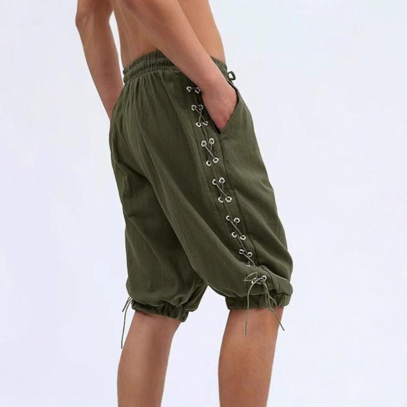 Men's Pirate Shorts Mens Knickers Colonial Pants Renaissances Costume Vikinges Shorts Medieval Costume