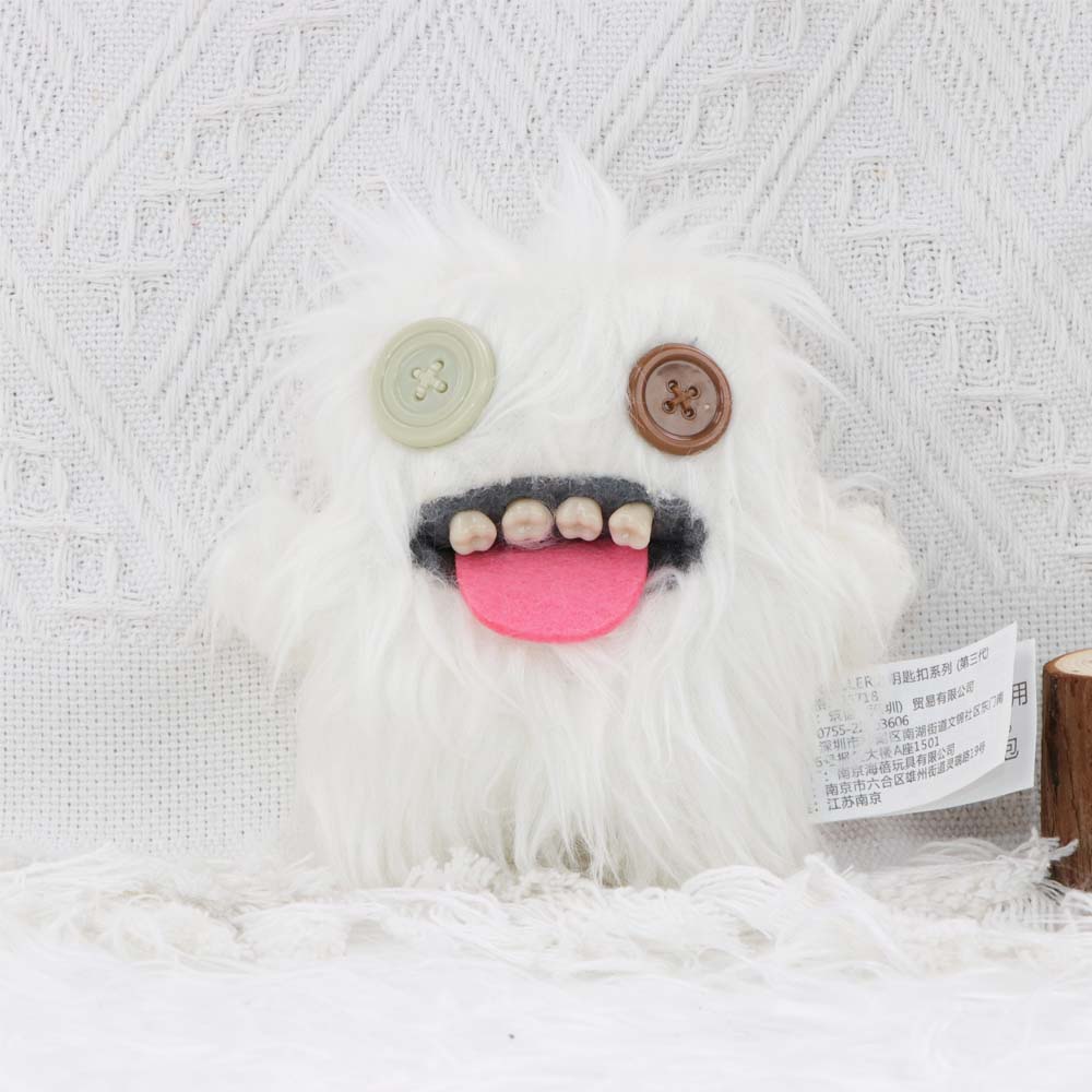 FUGG Keychain Plush Toy Pendant Doll Annoyed Alien Ugly Monster Key Ring Stuffed Peluche Doll Hanging Ornament Gifts