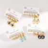 Fashion Stainless Steel Ear Clip Set Versatile Minimalist Temperament Personality Eye Earrings Women Jewelry