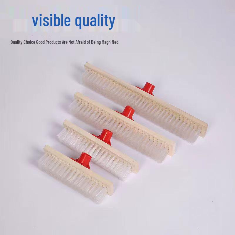 Wooden Long-Handle Stiff Bristle Scrub Brush for Floors, Bathroom, Kitchen, and Outdoor Use