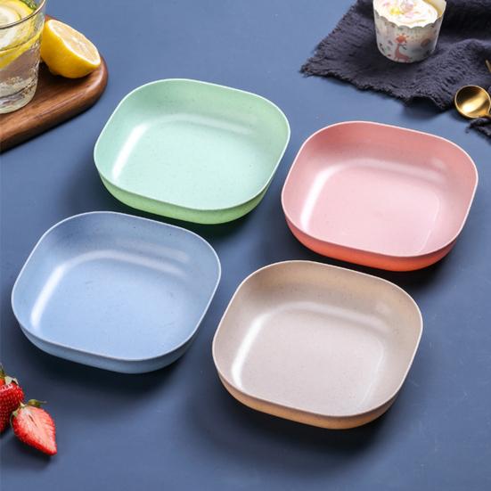 1 Set Spucknapf Stapelbar Gratfrei Erhöhter Boden Packung Lebensmittel Nicht-reißend Obstkuchen Snacks Dessert Serviertablett Küchenzubehör