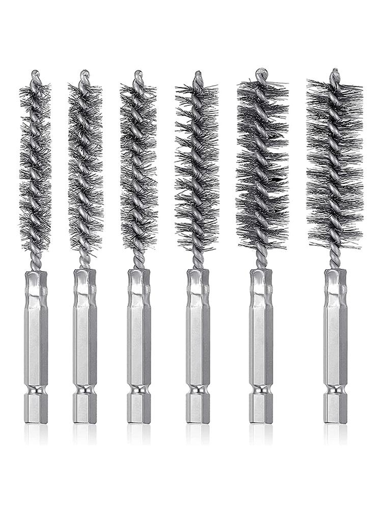 8-19mm Wire Tube Machinery Cleaning Brush Rust Cleaner Washing Polishing Tools For Automotive Manufacturing Processing Industry